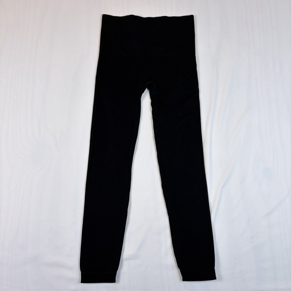 Spanx Leggings Women's Medium Black Look At Me Now Shapewear Ankle 7/8 Seamless - Picture 2 of 7